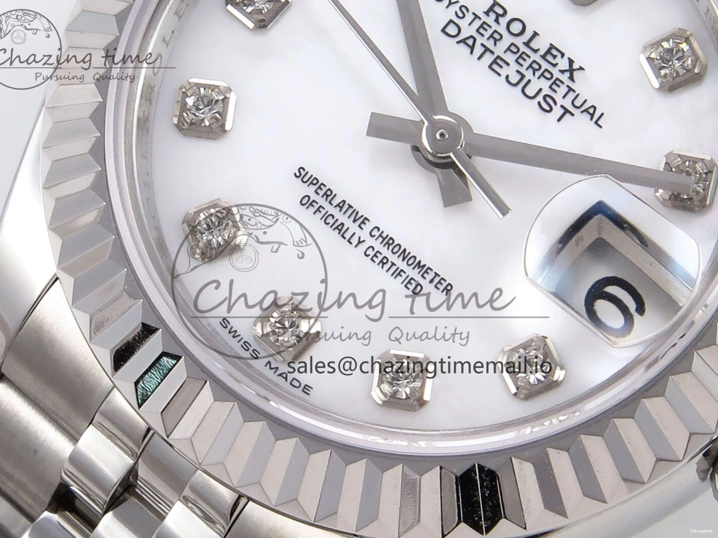 904L SS Steel A2671 279174 Edition Diamonds GMF Bracelet Best DateJust White on 1:1 Dial 28MM Jubilee 0118